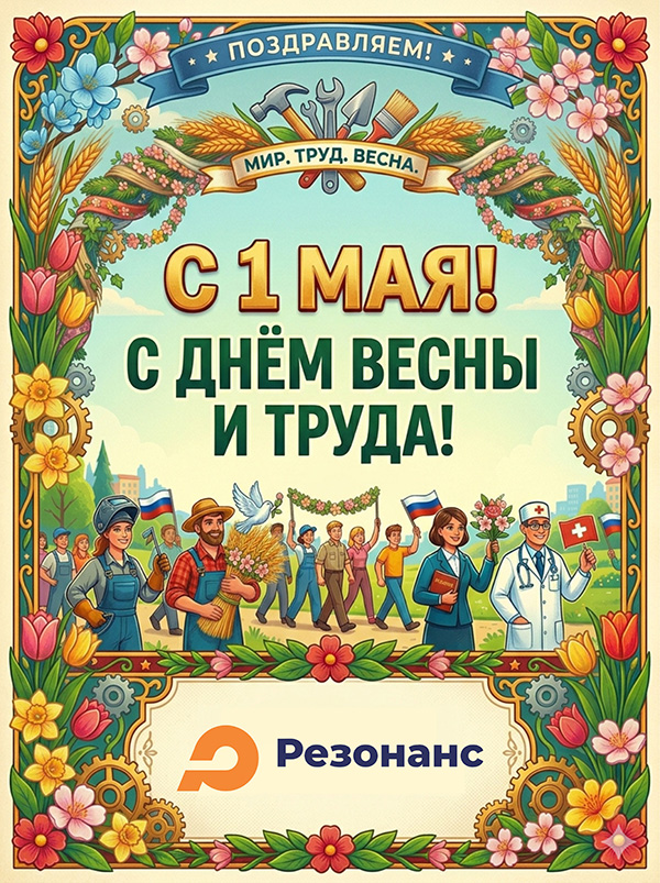 С Днем Весны и Труда! С 1мая